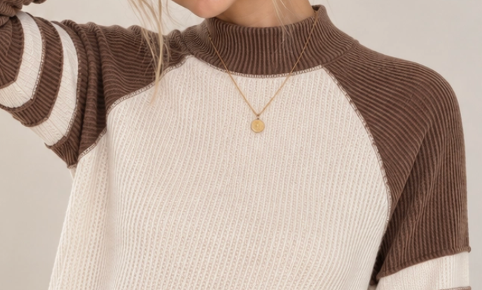 Changing Seasons Knit Tunic CHOCOLATE