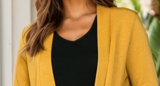 Soft Landing Midi Cardigan MUSTARD