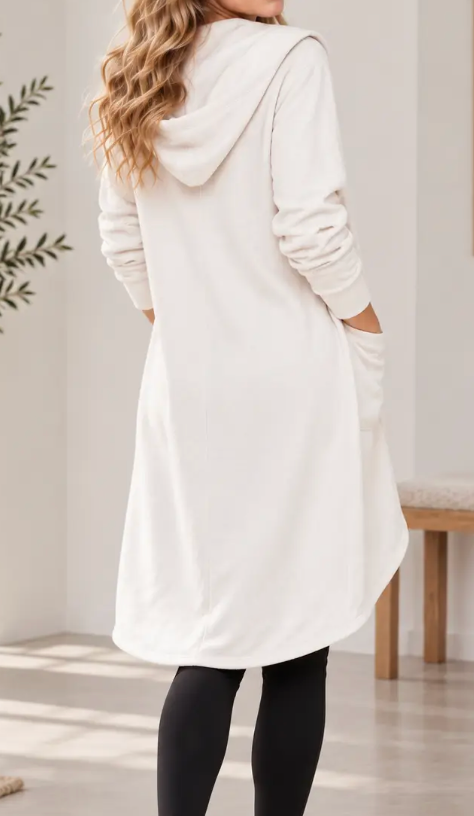 Homebody Hooded Cardigan IVORY