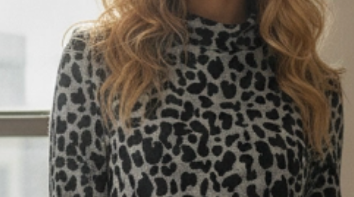 City Safari Leopard Dress BLACK
