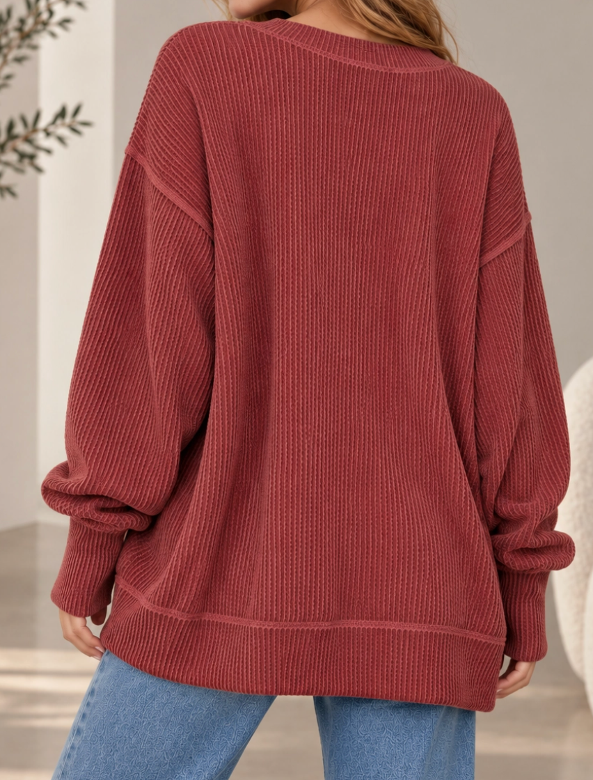 Autumn Ease Rib Tunic SPICE