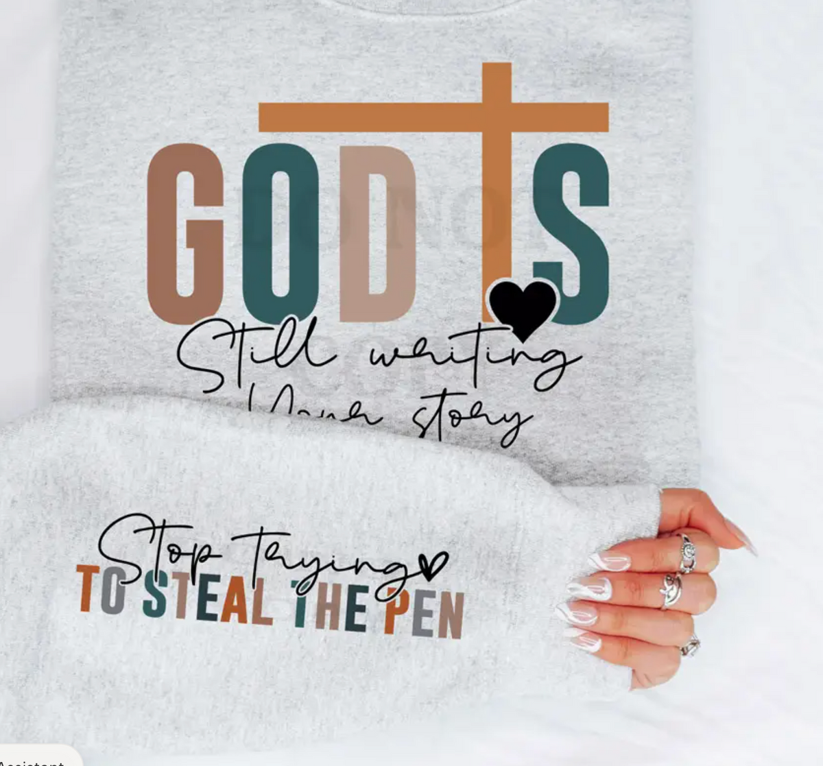 The Author of My Story Crewneck GRAY