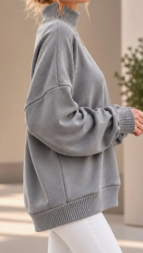 Silver Lining Mock Neck