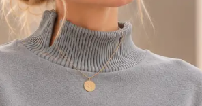 Silver Lining Mock Neck