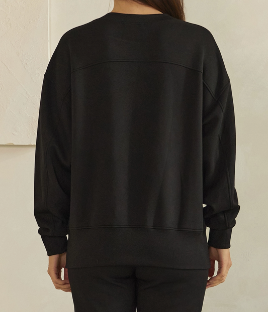 Let Go & Let God Crewneck BLACK