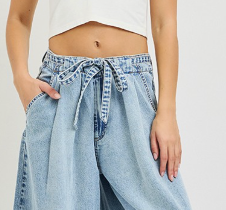 RISEN Slouchy Cropped Wide Leg HR 23.5"