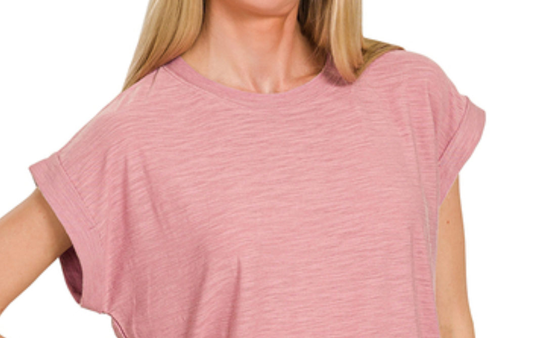 Modal Slub Tee ROSE