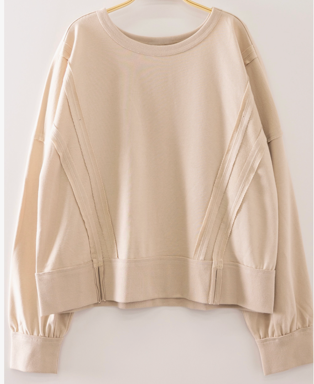 Vintage Soul Washed Pullover BEIGE