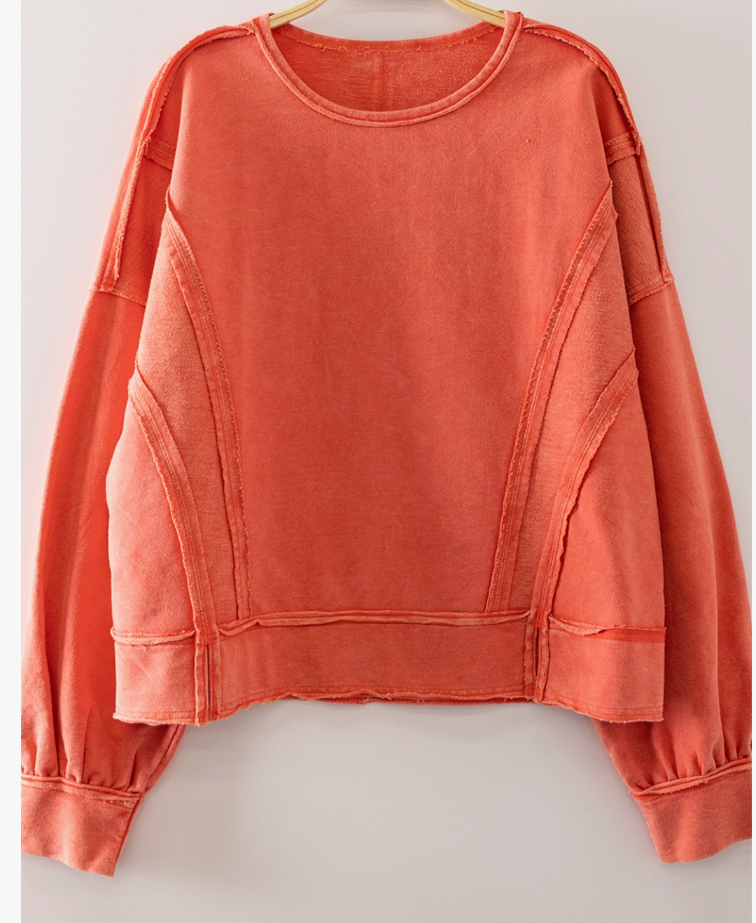 Vintage Soul Washed Pullover TOMATO
