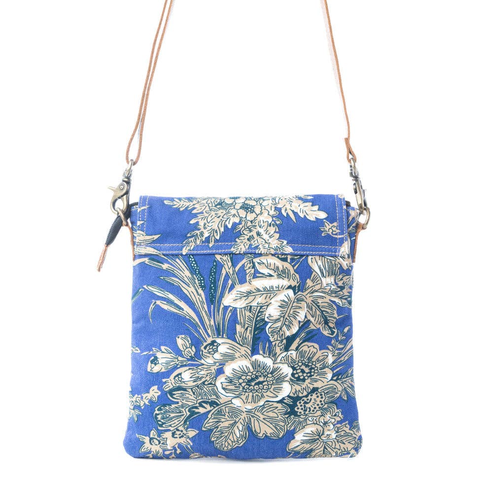 Azure Bloom Crossbody