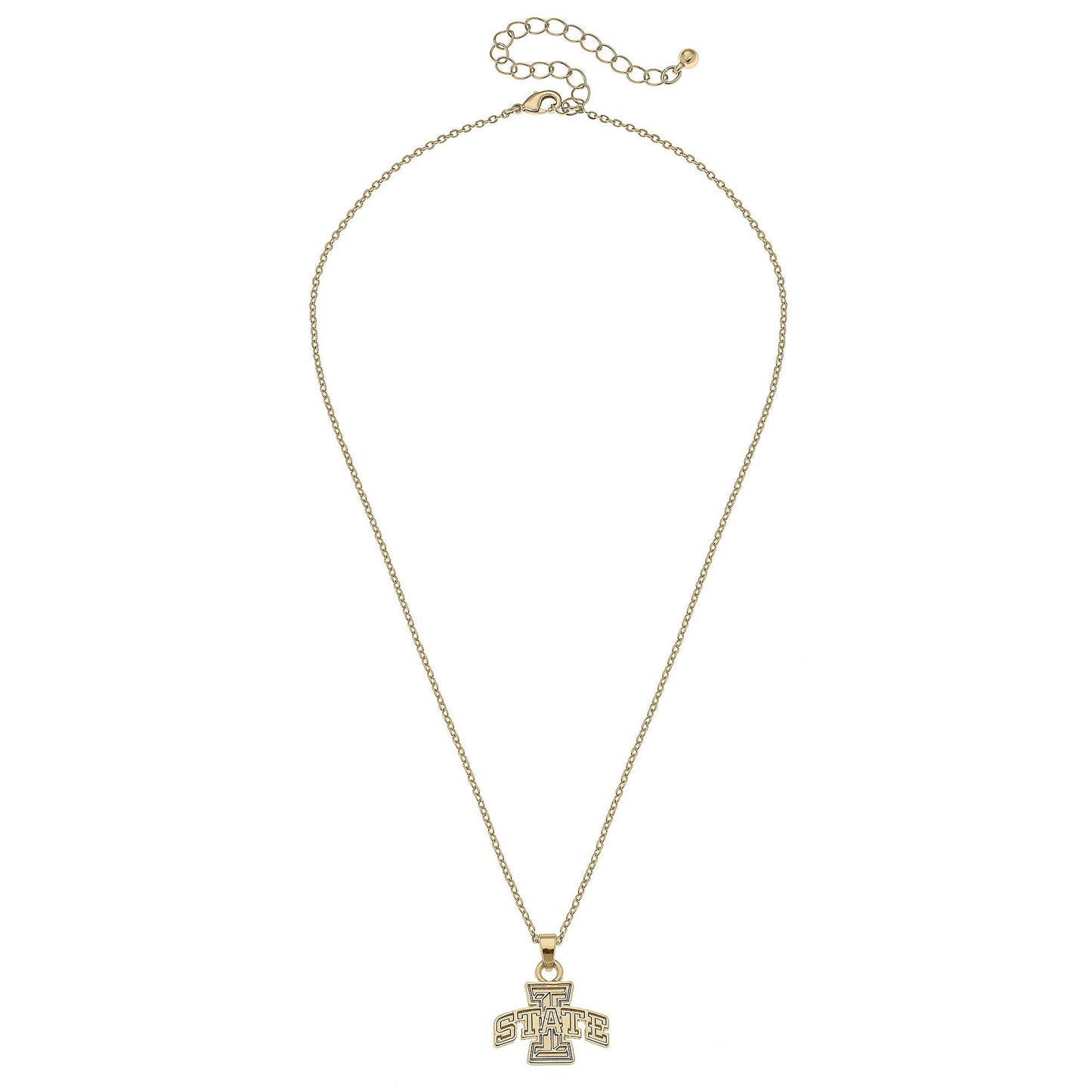 Iowa State Cyclones 24K Gold Plated Pendant Necklace