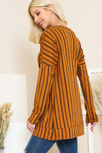 Load image into Gallery viewer, Vertical Striped Tunic MUSTARD
