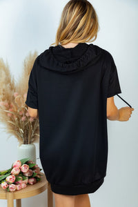 PS Kelli Knit Hooded Dress BLACK
