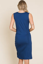 Load image into Gallery viewer, Delaney Dress w/ Side Shirring NAVY

