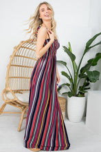 Load image into Gallery viewer, Stripe Smocked Maxi Dress BLACK
