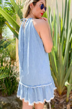 Load image into Gallery viewer, Washed Halter Dress CHAMBRAY
