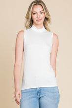 Load image into Gallery viewer, Mock Neck Tank IVORY

