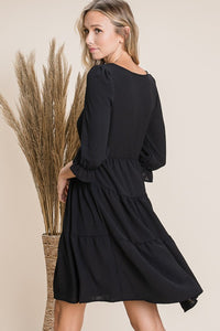 PS Gretchen Tiered Dress BLACK