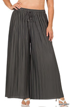 Load image into Gallery viewer, Pleated Wide Leg Pants W/ Lining GREY
