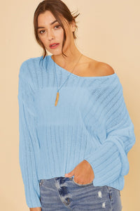 Sarina Lightweight Sweater Knit OCEAN