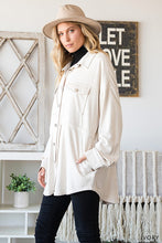 Load image into Gallery viewer, Suede Button Down Jacket TUSK
