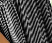 Load image into Gallery viewer, Pin Stripe Shirring V Neck BLACK
