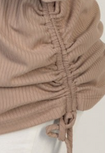 Load image into Gallery viewer, 3/4 Sleeve Solid Ribbed Knit STONE
