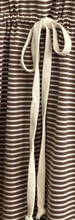 Load image into Gallery viewer, Long Sleeve Drawstring Stripe TAUPE
