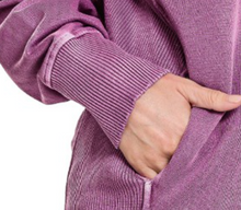Load image into Gallery viewer, French Terry Pullover With Pockets PLUM
