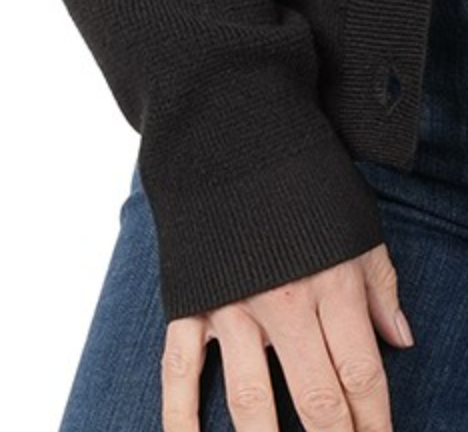 Viscose Sweater Cardigan BLACK