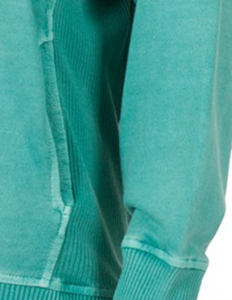 French Terry Pullover With Pockets TEAL