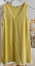 Load image into Gallery viewer, Sleeveless V-Neck Ribbed Tank LIME
