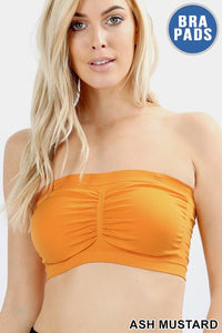 Seamless Built-In Padded Bandeau Bra ASH MUST